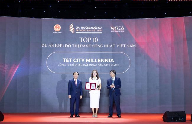 T&T Homes lập “cú đúp” tại Giải thưởng Quốc gia Bất động sản Việt Nam lần thứ II