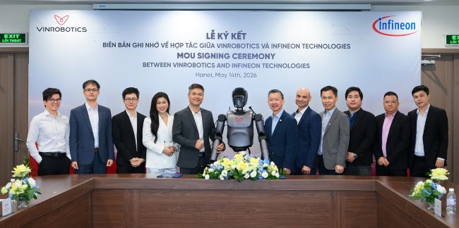 Hợp tác VinRobotics – Infineon: Nền tảng cho thế hệ robot thông minh ứng dụng AI vật lý
