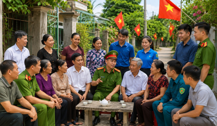 Phát huy vai trò Nhân dân trong bảo đảm an ninh, trật tự: Xây dựng thế trận an ninh vững chắc từ cơ sở