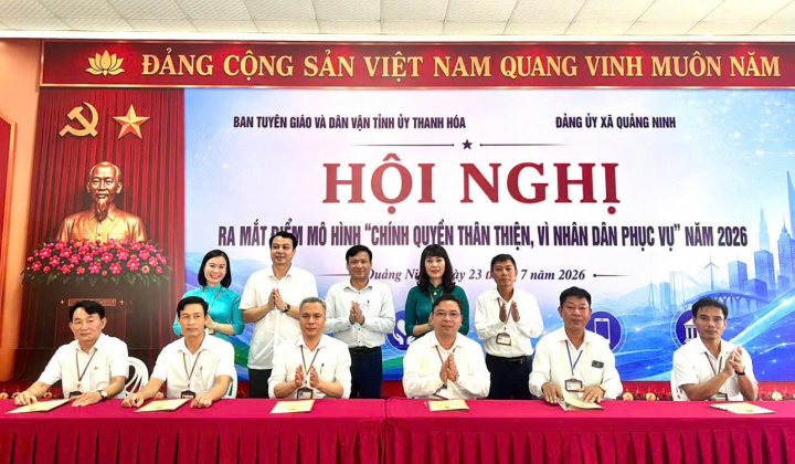 Xã Quảng Ninh xây dựng chính quyền thân thiện, lấy người dân làm trung tâm phục vụ