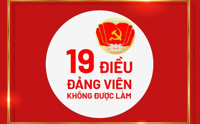 Quy định mới về 19 điều đảng viên không được làm