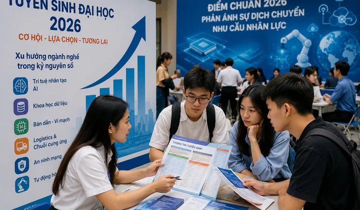 Tuyển sinh đại học 2026: Khi điểm chuẩn phản ánh sự dịch chuyển nhu cầu nhân lực