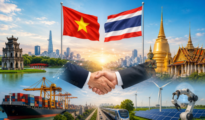 Quan hệ Việt Nam – Thái Lan: Từ nền tảng hữu nghị đến động lực hợp tác chiến lược