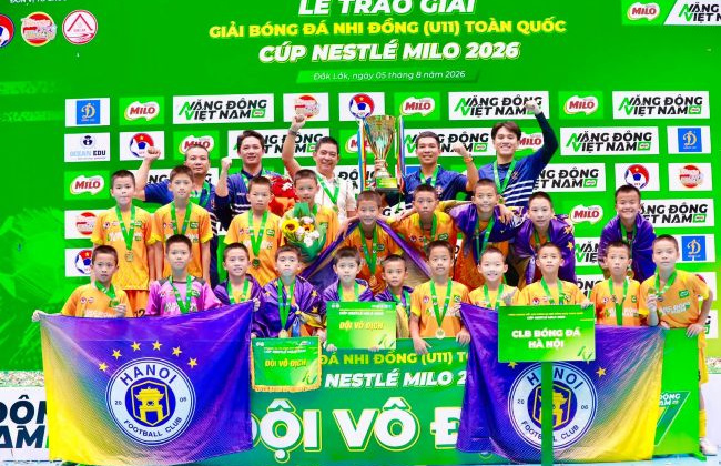 U11 CLB Bóng đá Hà Nội: Chiếc cúp vô địch của cả hệ thống