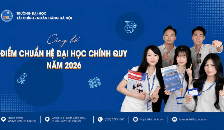 FBU công bố điểm chuẩn đại học chính quy năm 2026