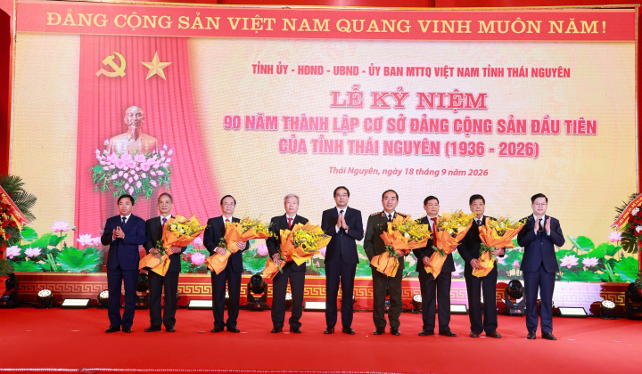 Thái Nguyên kỷ niệm 90 năm thành lập cơ sở Đảng Cộng sản đầu tiên của tỉnh