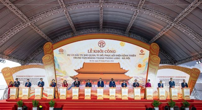 Hà Nội: Khởi công Dự án đầu tư bảo quản, tu bổ, phục hồi Điện Kính Thiên