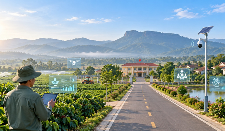 Gia Lai đưa AI vào tiêu chí xây dựng nông thôn mới: Từ hạ tầng số đến năng lực quản trị