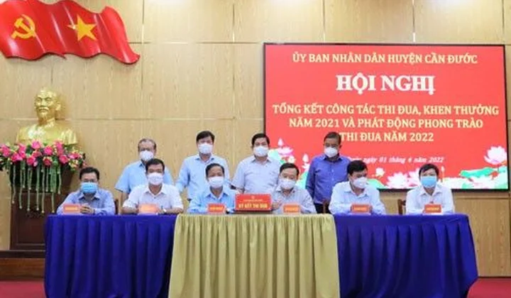 Huyện Cần Đước: Phát huy tinh thần chương trình thi đua khen thưởng năm 2022