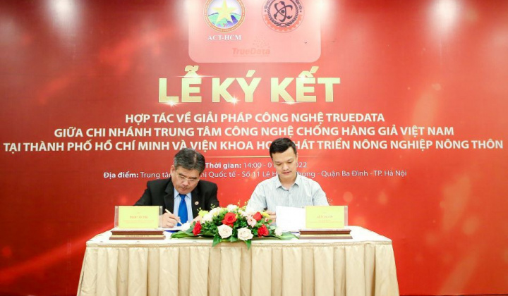 Chống hàng giả và Hợp tác về giải pháp công nghệ TRUEDATA