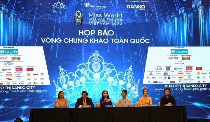 Họp báo chung khảo toàn quốc Miss World Vietnam 2022 tại Danko City (Thái Nguyên)
