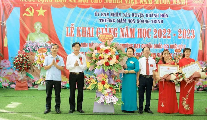 Trường Mầm non Hoằng Trinh: Xứng đáng trường đạt chuẩn quốc gia mức độ 2