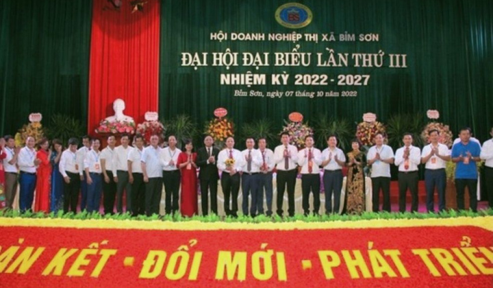 Đại hội đại biểu Hội doanh nghiệp Thị xã Bỉm Sơn lần thứ III, nhiệm kỳ 2022 - 2027