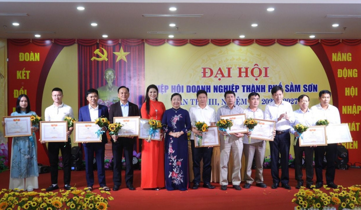 Đại hội Hội doanh nghiệp thành phố Sầm Sơn lần thứ III, nhiệm kỳ 2022 - 2027
