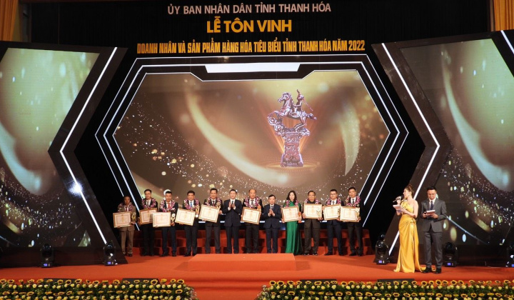 Thanh Hoá: Tôn vinh doanh nhân và sản phẩm hàng hóa tiêu biểu năm 2022