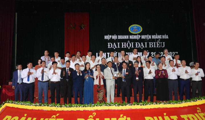 Hội doanh nghiệp huyện Hoằng Hoá tổ chức Đại hội lần thứ III, nhiệm kỳ 2022 - 2027