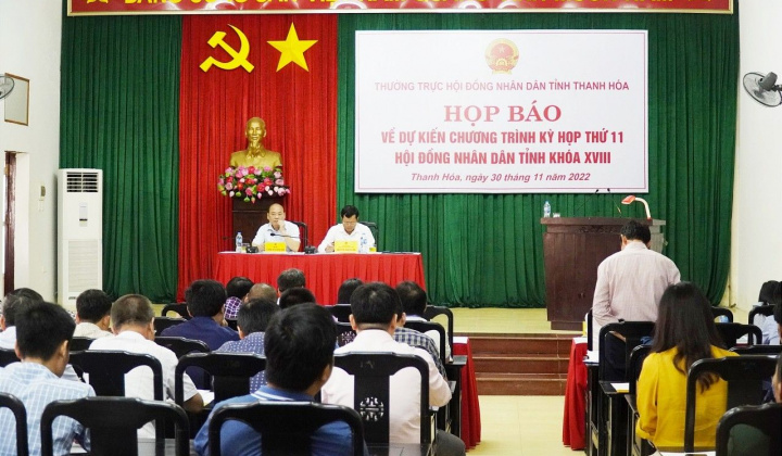 Kỳ họp thứ 11, HĐND tỉnh Thanh Hoá khóa XVIII dự kiến thông qua 43 nghị quyết