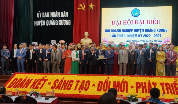 Đại hội Hội doanh nghiệp huyện Quảng Xương lần thứ II, nhiệm kỳ 2022 - 2027