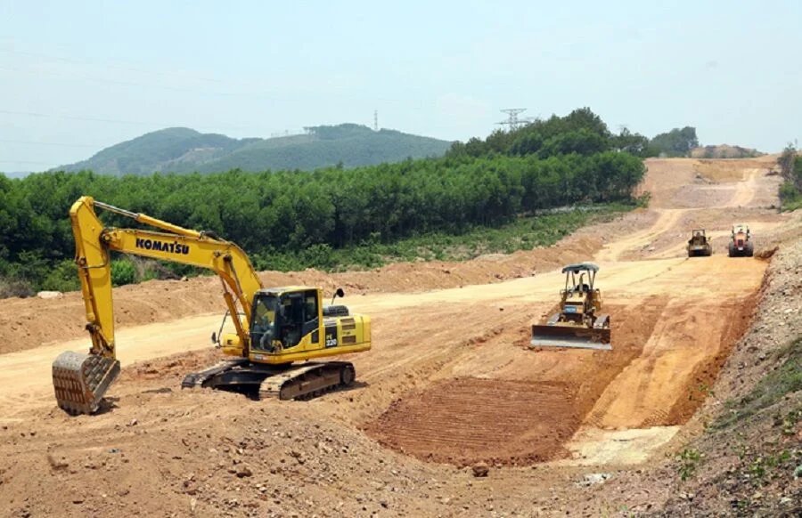 Công trường Dự án cao tốc Bắc - Nam phía Đông