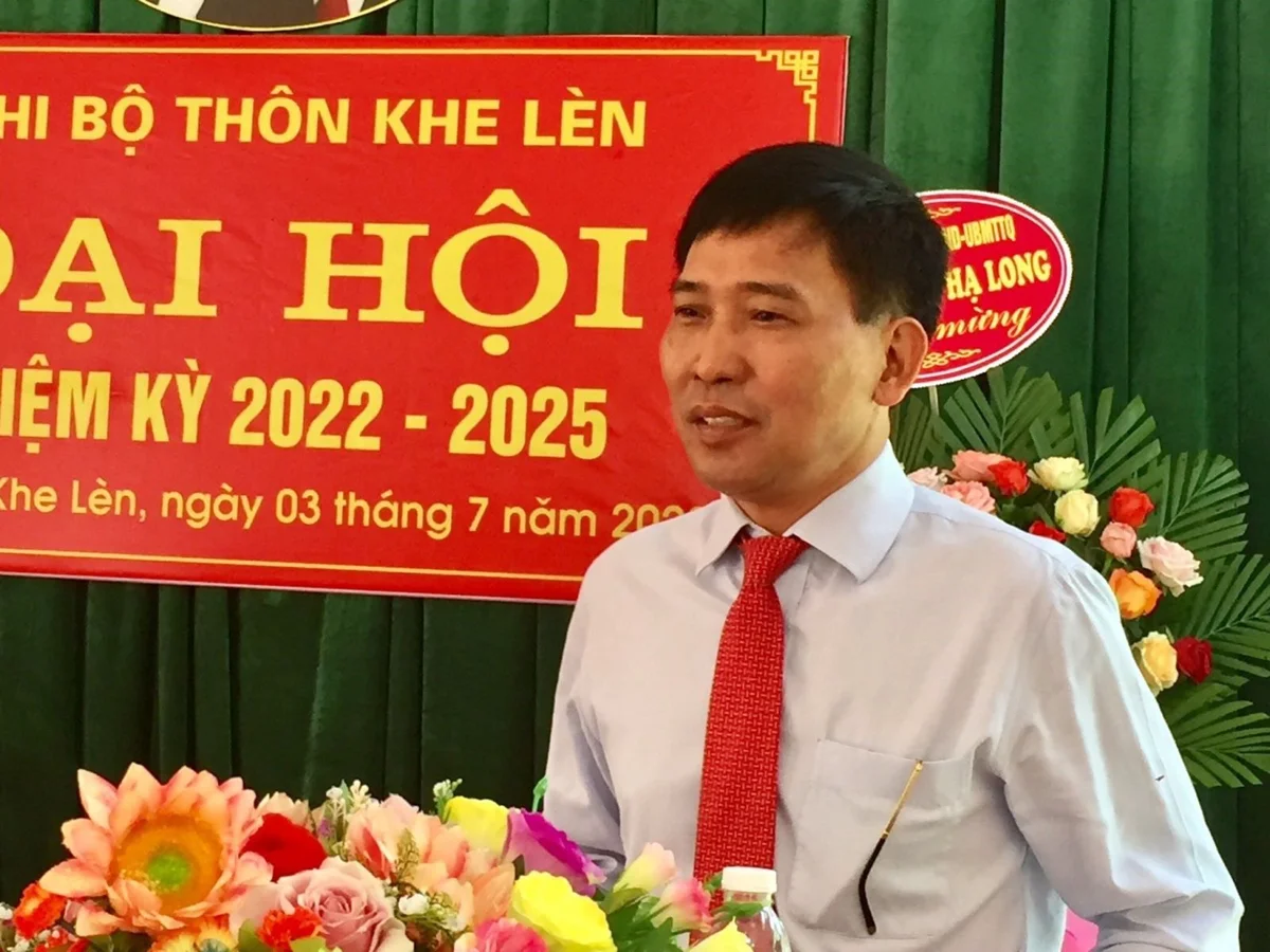 Đồng chí Nguyễn Tiến Dũng, Phó Bí thư Thành ủy, Chủ tịch UBND thành phố Hạ Long phát biểu tại đại hội.