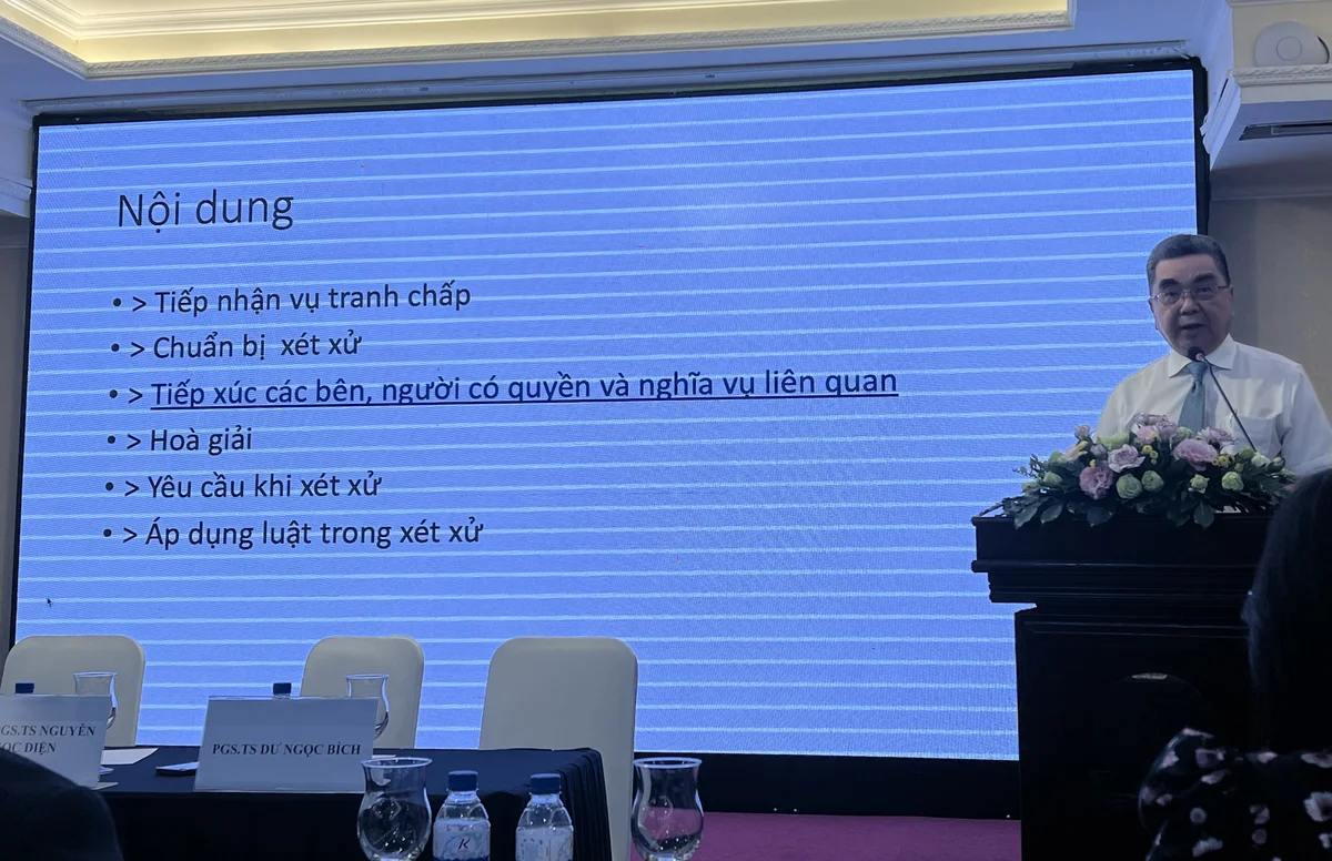 Ông Nguyễn Ngọc Điện - Viện sĩ, PGS, TS, Phó hiệu trưởng trường đại học Kinh tế - Luật