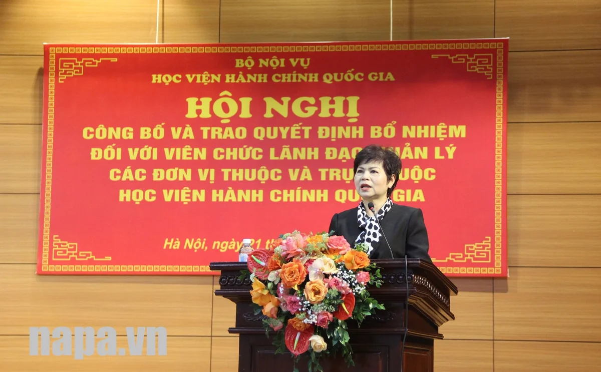 TS. Lê Thanh Huyền phát biểu tại Hội nghị