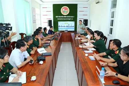 Quang cảnh buổi tập huấn "Ứng dụng trí tuệ nhân tạo trong các hoạt động báo chí"