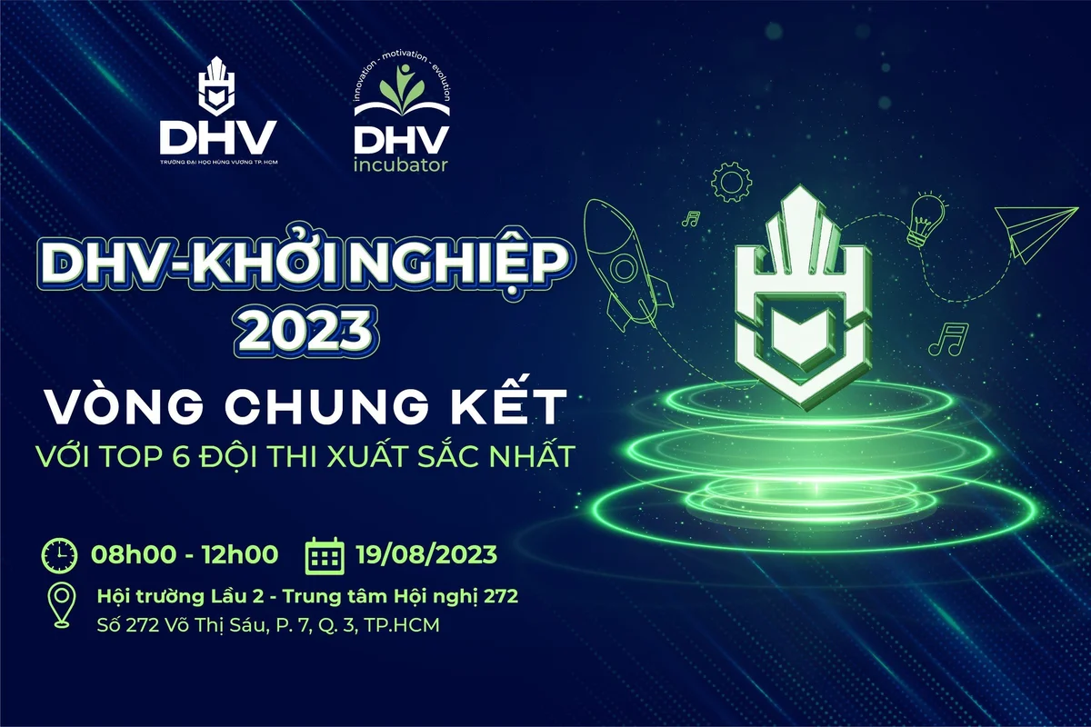 Vòng chung kết cuộc thi “DHV – Khởi nghiệp 2023” tổ chức thành công tốt đẹp