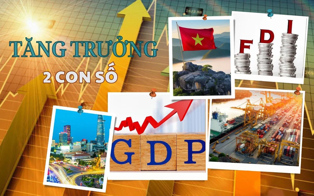 Năm 2025 phấn đấu tăng trưởng kinh tế hai con số