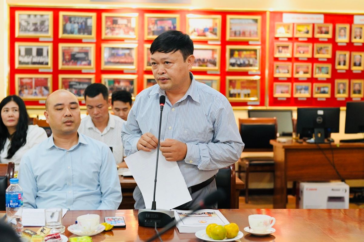 TS. Lê Đình Thảo phát biểu tại Hội thảo.