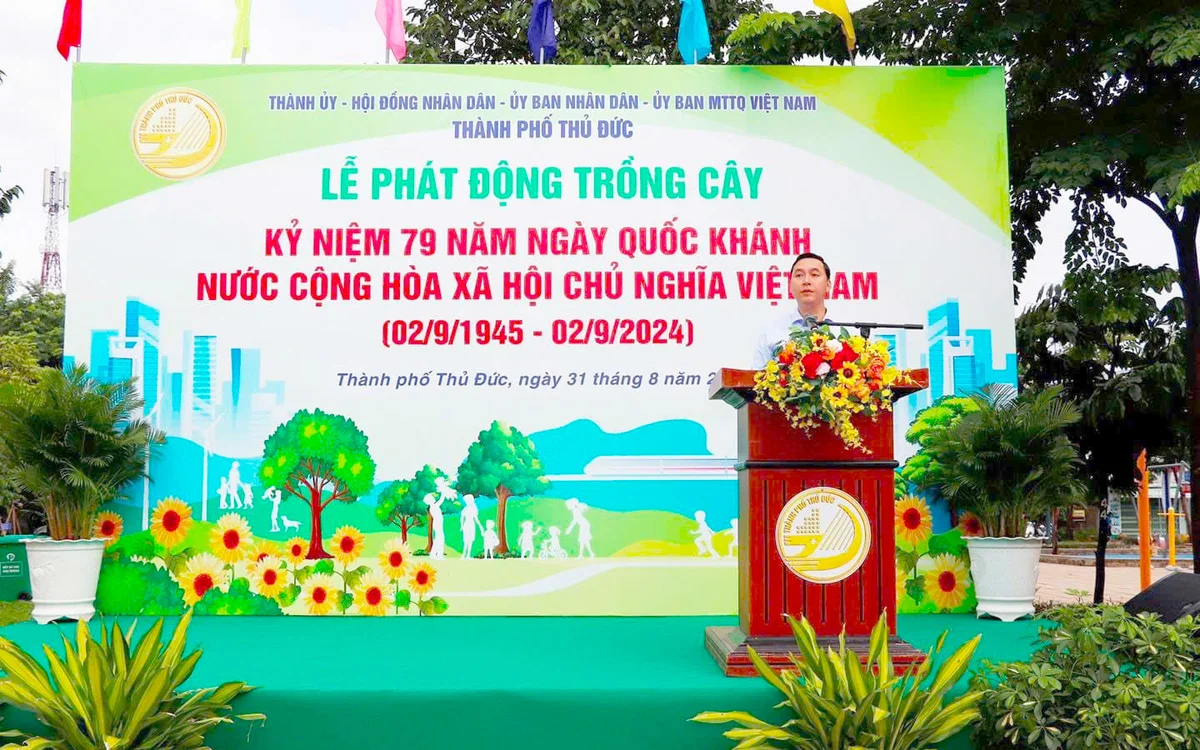 TP Thủ Đức phát động trồng cây xanh kỷ niệm 79 năm ngày Quốc Khánh