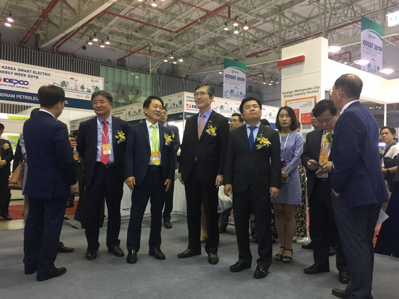 Các quản lý cấp cao của Tập đoàn KEPCO (K-SEM & Giải pháp năng lượng đô thị thông minh) của Hàn Quốc tại Enertec Expo 2019