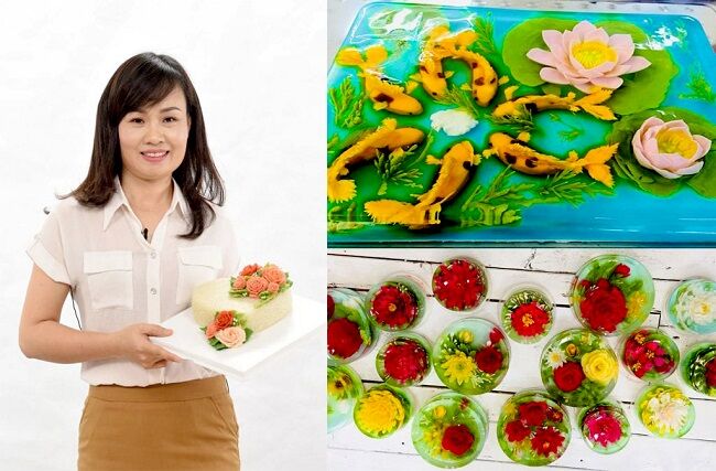 Chị Lê Thùy và những tác phẩm bánh thạch mê hồn...