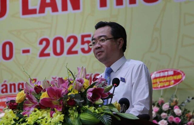 Ông Nguyễn Thanh Nghị, Uỷ viên Trung ương Đảng, Bí thư Tỉnh uỷ Kiên Giang đến dự và phát biểu chỉ đạo đại hội