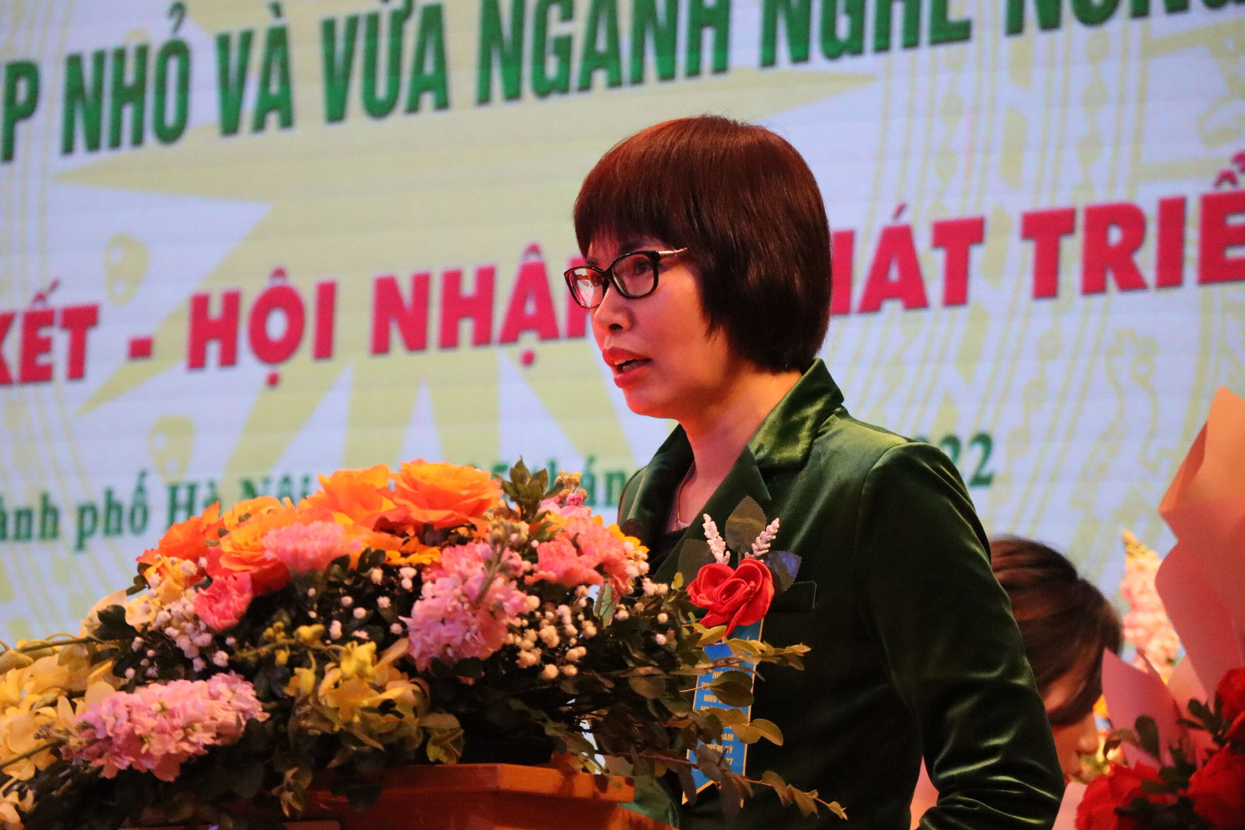 Đồng chí Nguyễn Thị Tuyết Mai - Vụ tổ chức phi chính phủ Bộ Nội vụ. 