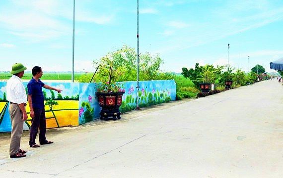 Một góc thị trấn Phát Diệm, huyện Kim Sơn.