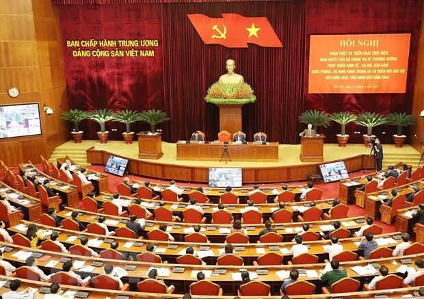 Tổng Bí thư Nguyễn Phú Trọng phát biểu chỉ đạo hội nghị (Ảnh: TTXVN)