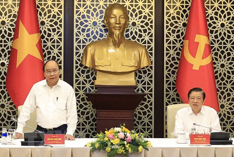 Chủ tịch nước Nguyễn Xuân Phúc phát biểu. (Ảnh: TTXVN)