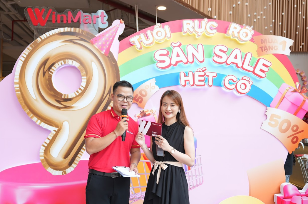 WinMart tung khuyến mại khủng mừng 9 tuổi rực rỡ