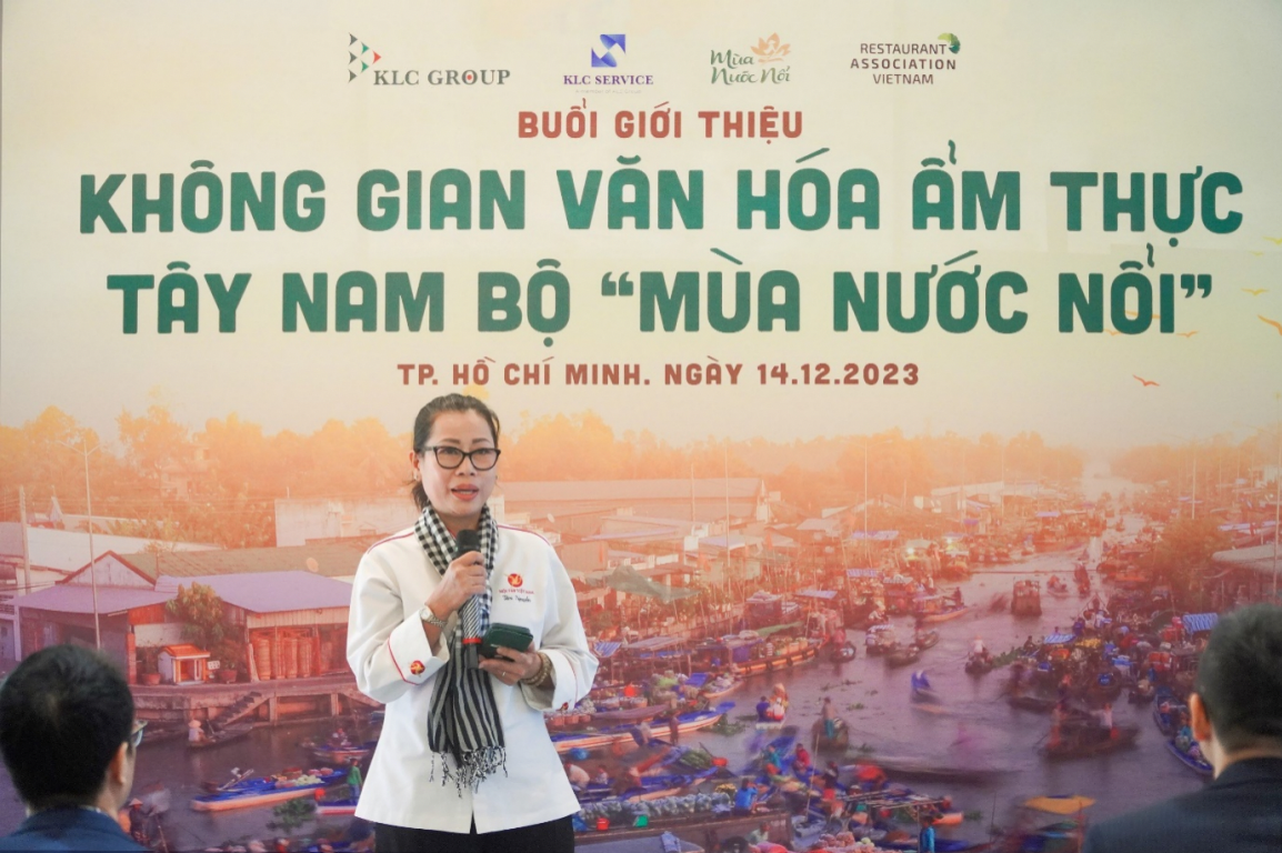Bà Tâm Nguyễn - Phó chủ tịch Hội đầu bếp FBA TP.HCM chia sẻ về những giá trị của ẩm thực Tây Nam Bộ.