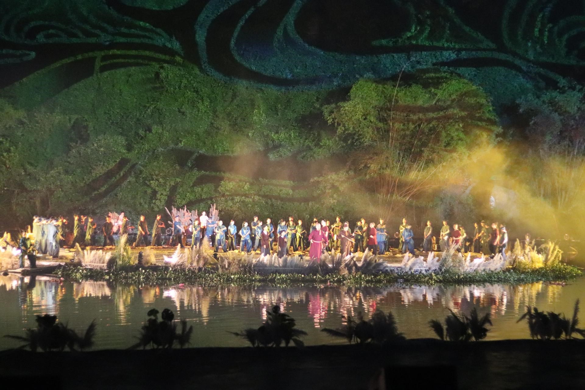 Một vở diễn thực cảnh lần đầu tiên được tổ chức trong không gian huyền ảo của Di sản Tràng An.