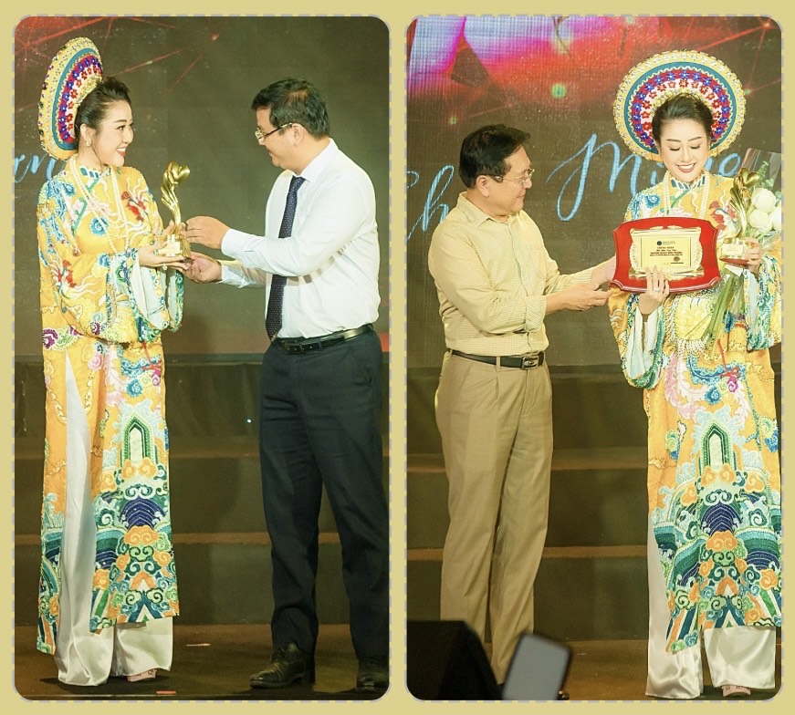 MC - Biên tập viên Huỳnh Ngọc Kim Trang được BTC vinh danh