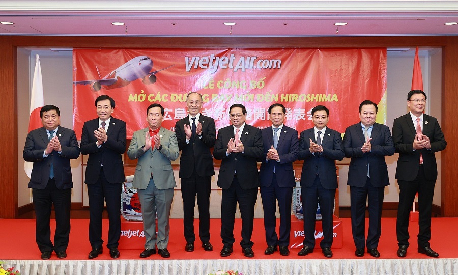 Vietjet công bố đường bay thẳng đầu tiên giữa Việt Nam và Hiroshima mừng Hội nghị thượng đỉnh G7