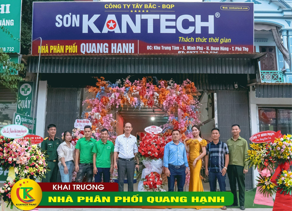 Hãng sơn Kantech: Khai trương Nhà phân phối Quang Hạnh - Đoan Hùng
