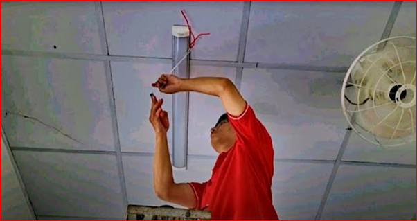 Trang bị hệ thống đèn đạt chuẩn  cho từng lớp học 