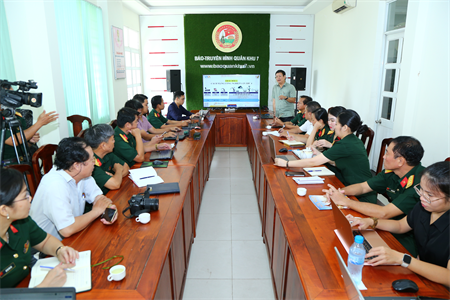 Quang cảnh buổi tập huấn "Ứng dụng trí tuệ nhân tạo trong các hoạt động báo chí"