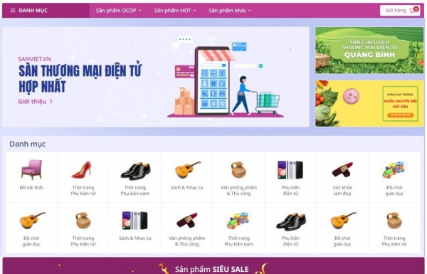 Tạo cầu nối cho hàng Việt thông qua sàn thương mại điện tử hợp nhất