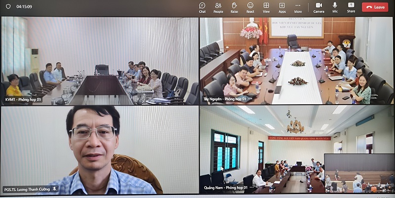 Các đại biểu tham dự Tọa đàm tại các điểm cầu trực tuyến.