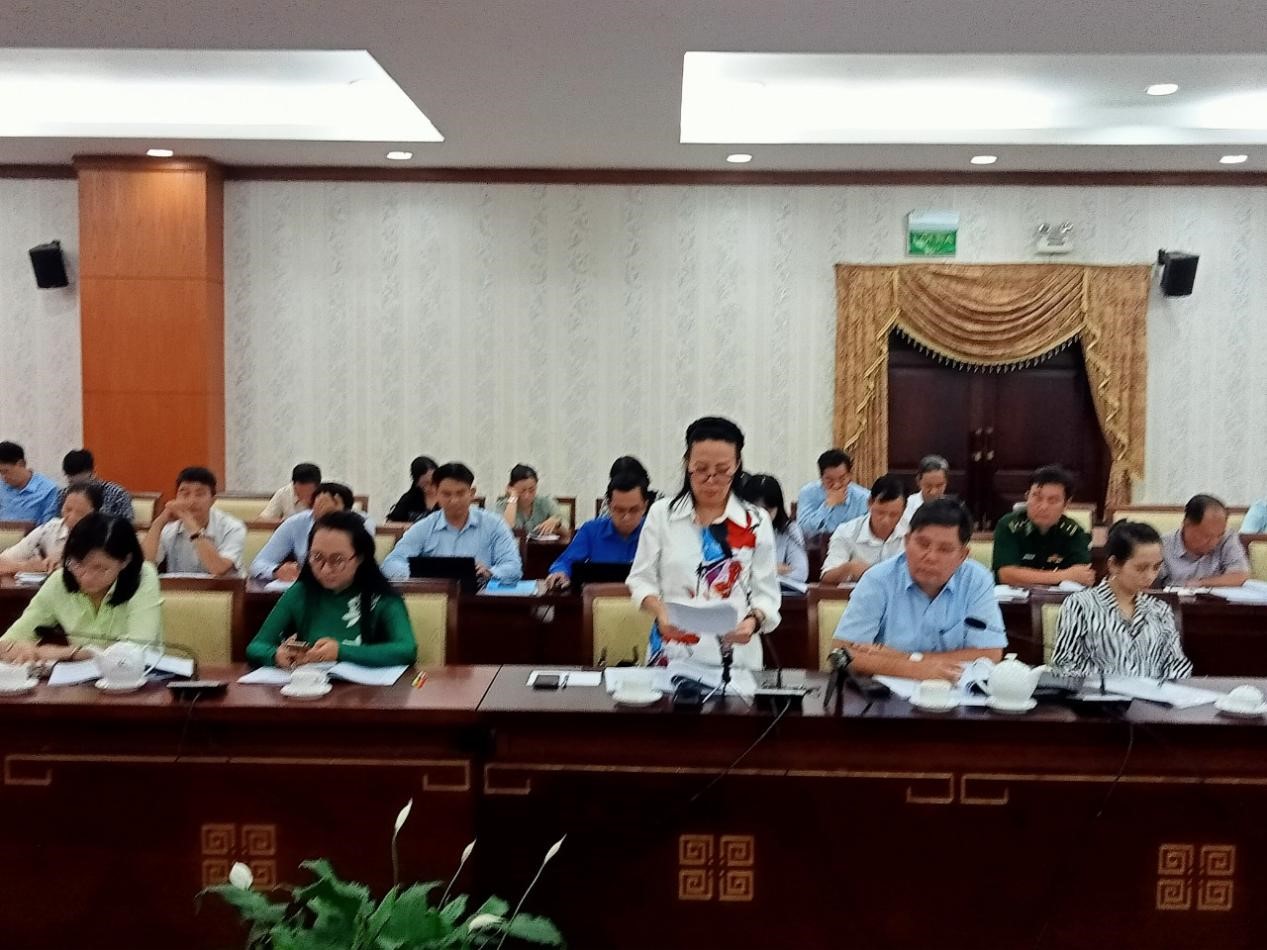 Nguyễn Thái Giao Thuỷ Trường Đại học Sài Gòn phát biểu