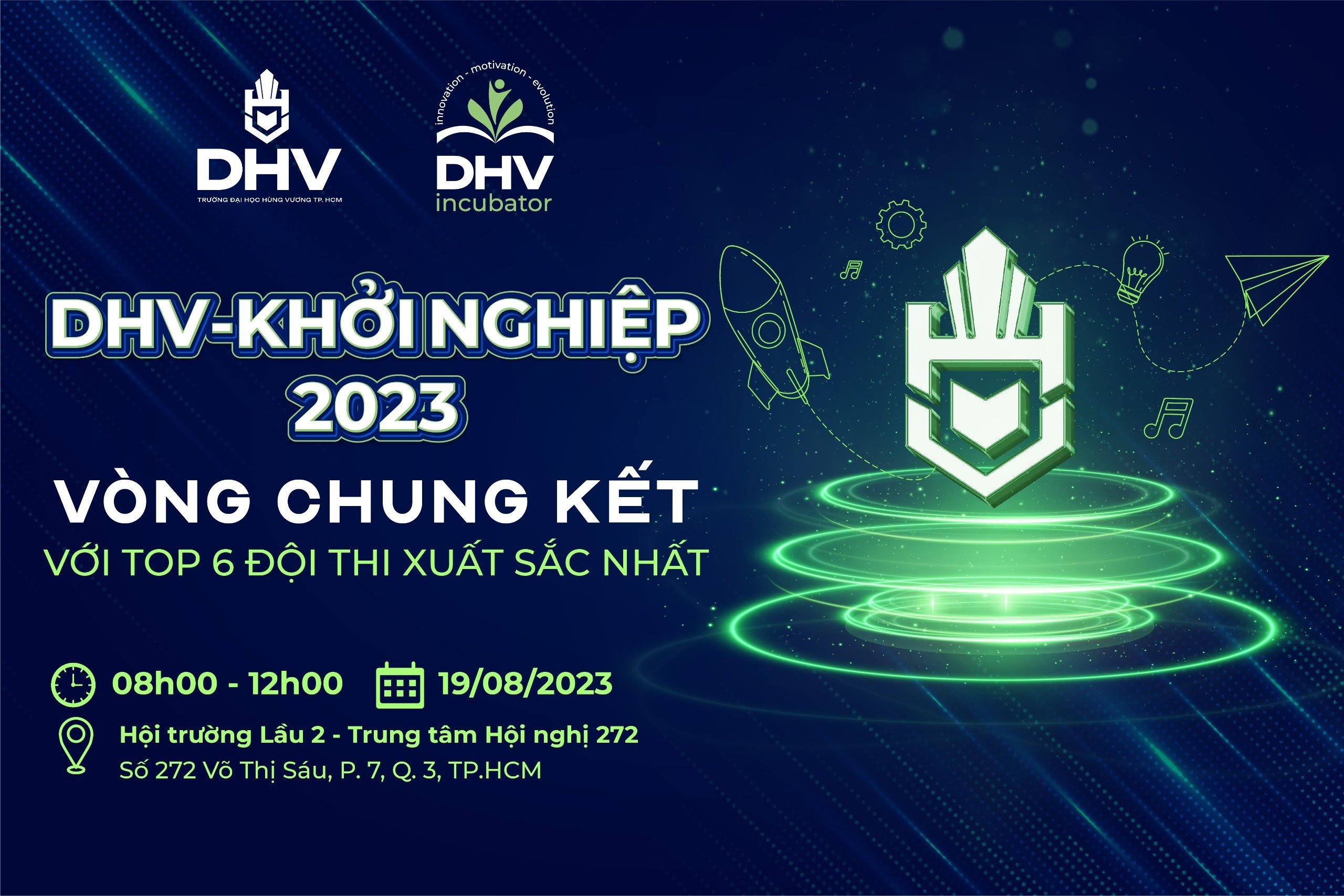 Vòng chung kết cuộc thi “DHV – Khởi nghiệp 2023” tổ chức thành công tốt đẹp
